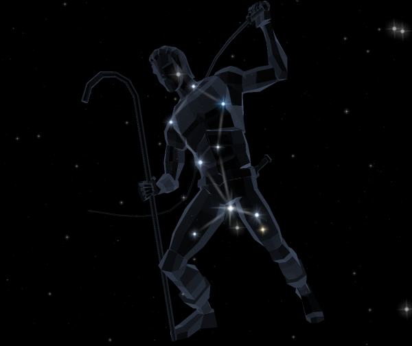 Арктур, как и все созвездия Волопаса, ассоциируется с герожем греческих мифов Аркадом