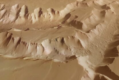 Снимок Mars Express Лабиринта Ночи