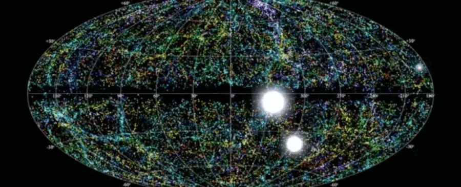 Анимация обнаружения быстрых радиовсплесков во Вселенной