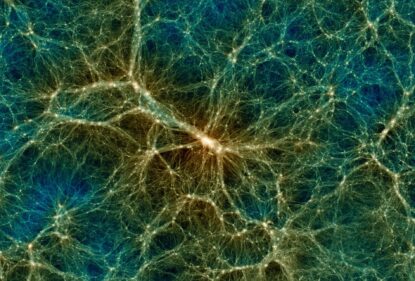Кластерна структура Всесвіту із галактичними нитками та войдами