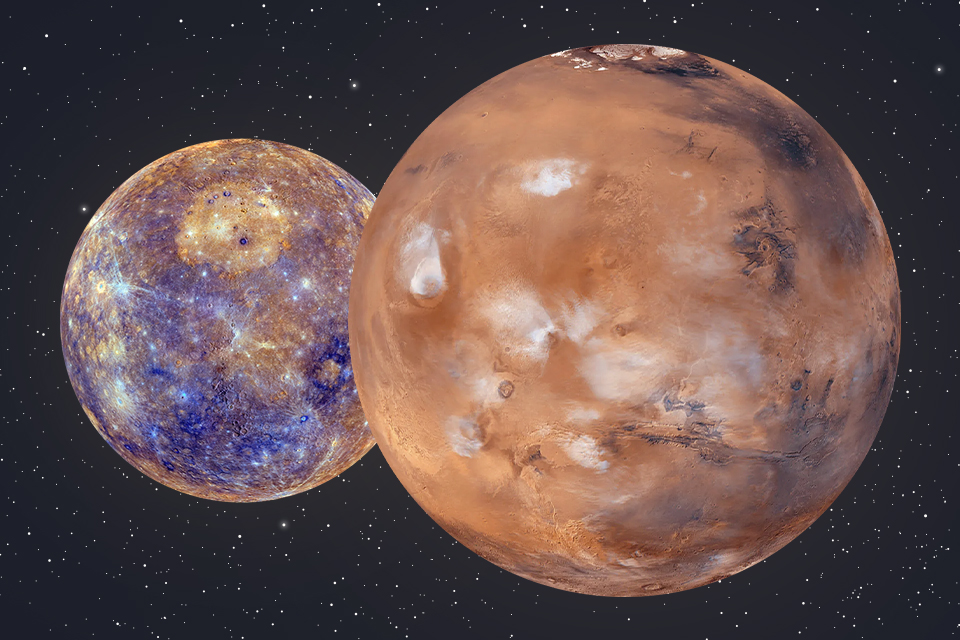 27 января Меркурий и Марс окажутся на небе очень близко