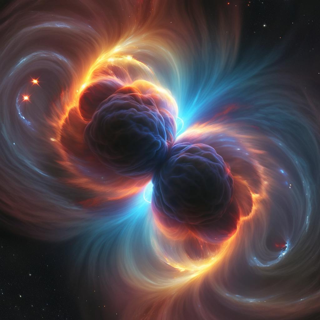 Иллюстрация звездной пыли от взрыва сверхновой