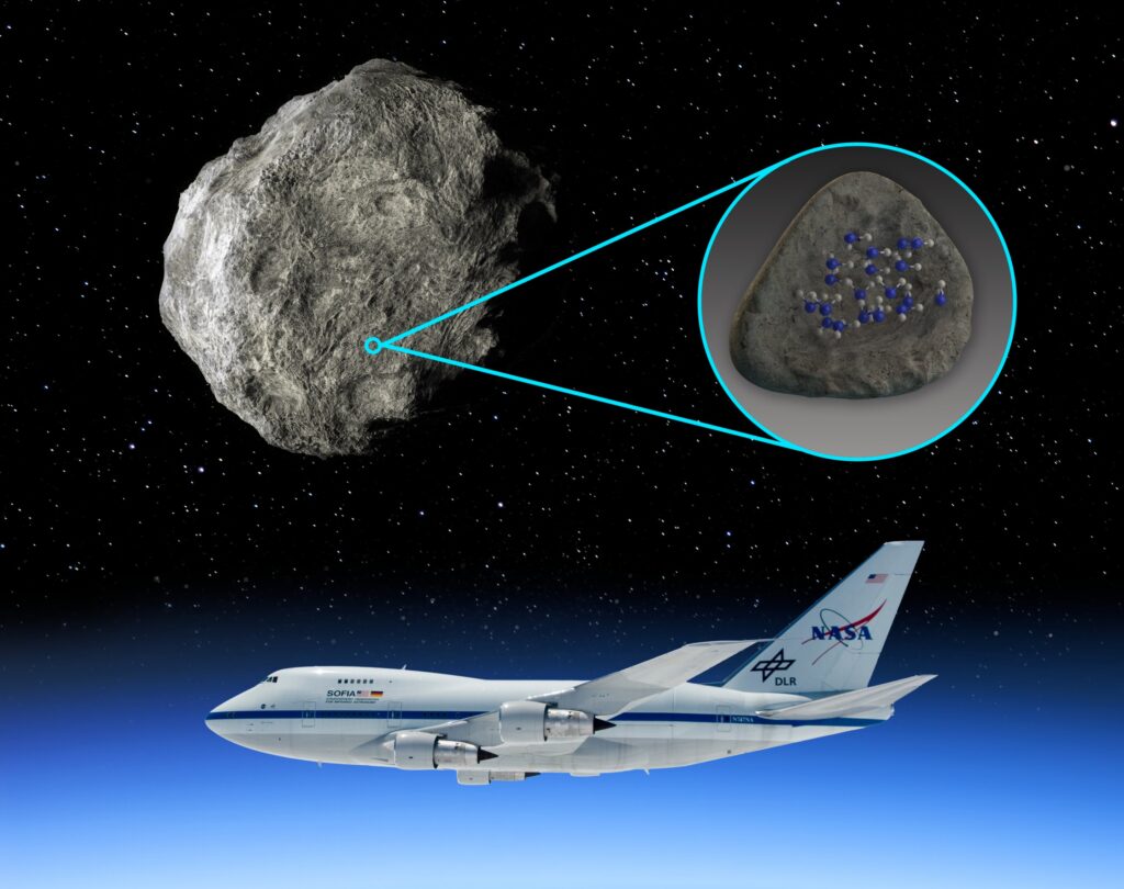 Обсерваторія SOFIA знайшла воду на астероїдах. Джерело: NASA/Carla Thomas/Southwest Research Institute