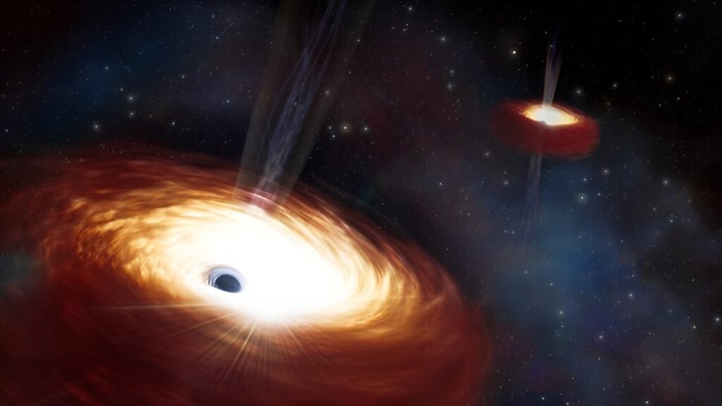 Пара надмасивних чорних дір