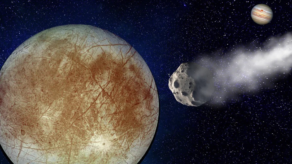 Craters on Europa will help to estimate the thickness of the ice