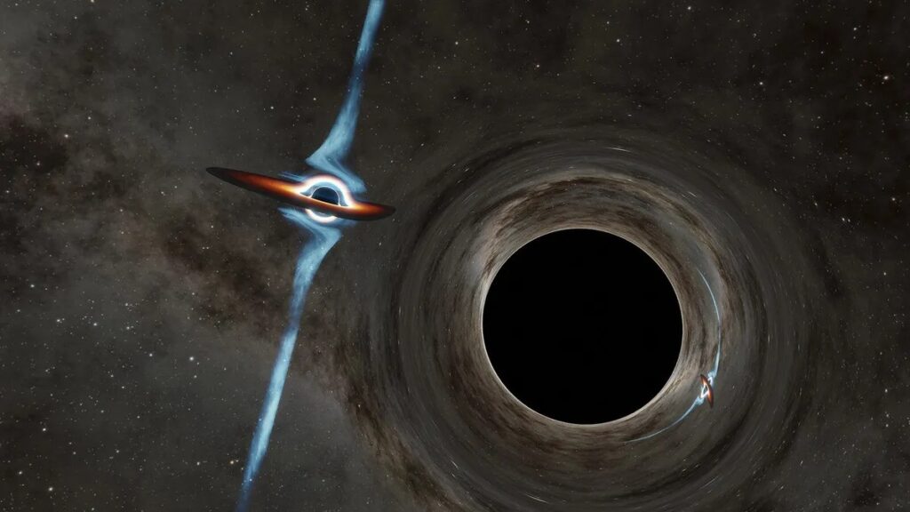 У надмасивної чорної діри знайшли супутник
