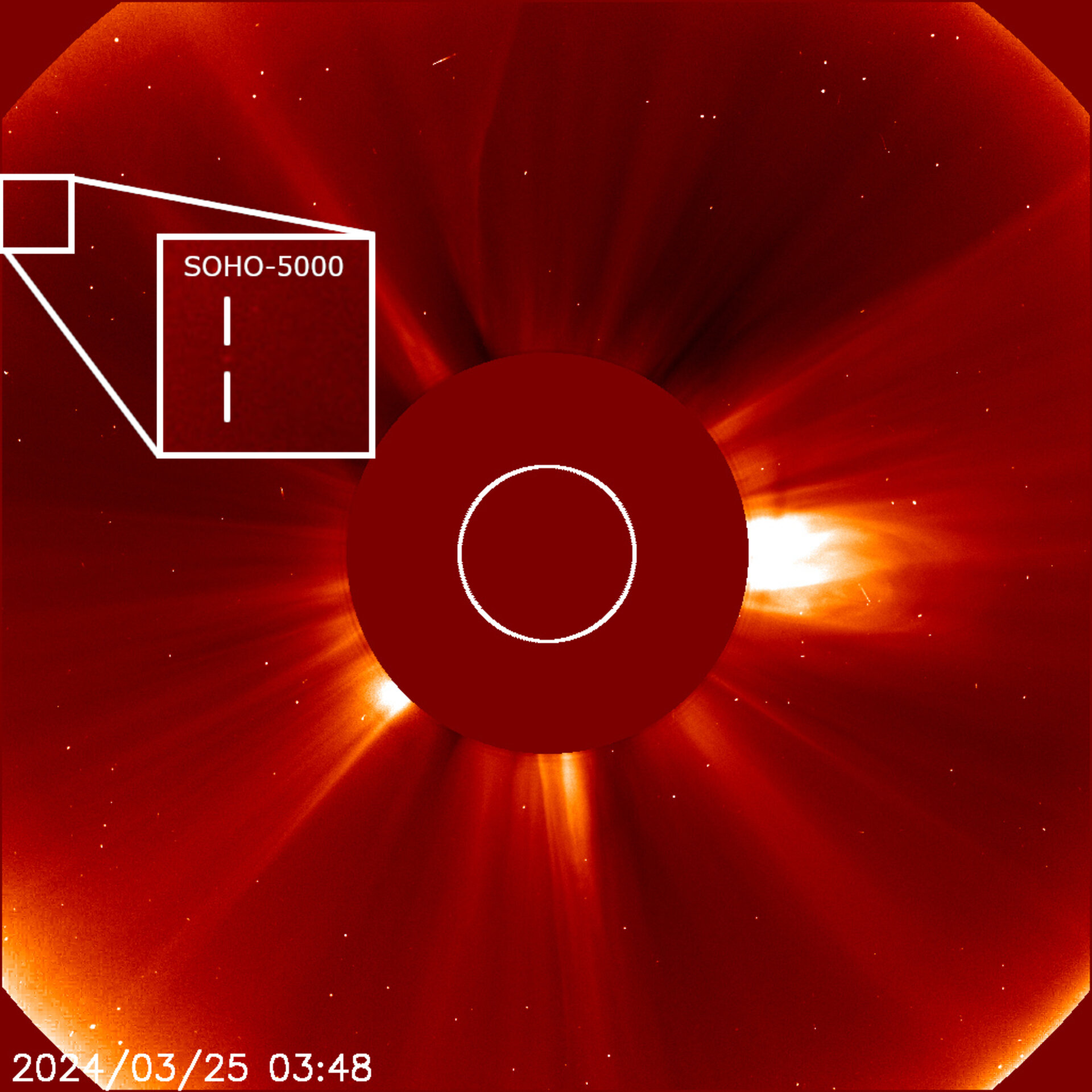 Обсерваторія SOHO відкрила п’ятитисячну навколосонячну комету