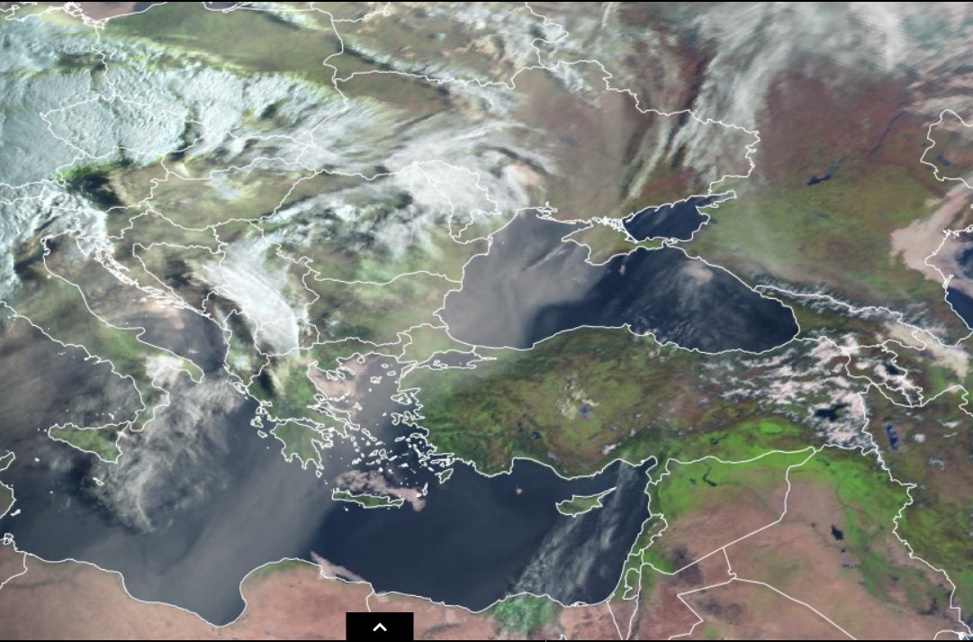 Satellite images: Dust from the Sahara reached Ukraine
