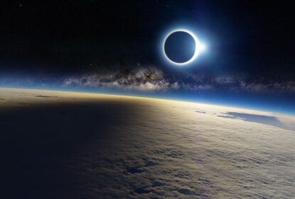Сонячне затемнення, як воно виглядає з космосу