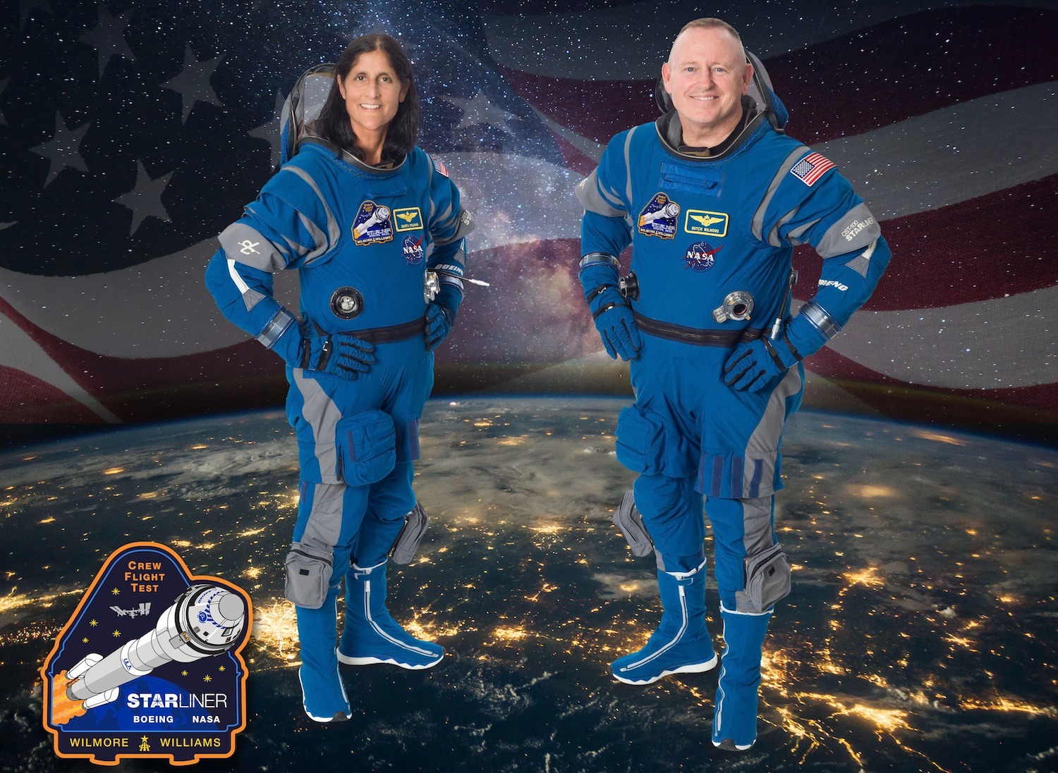 Офіційний портрет екіпажу для льотних випробувань екіпажу NASA