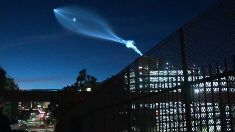«Медуза» от запуска Falcon 9 над США