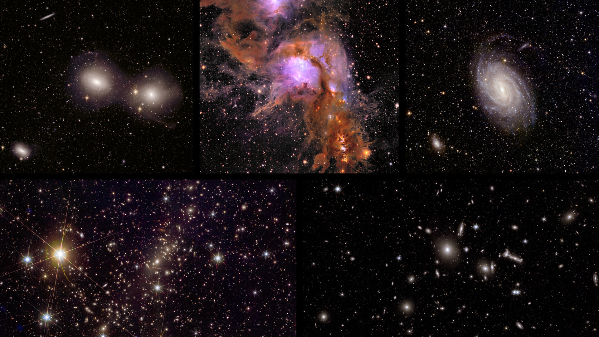 Цвета иных миров: ESA опубликовало поразительные снимки телескопа Euclid