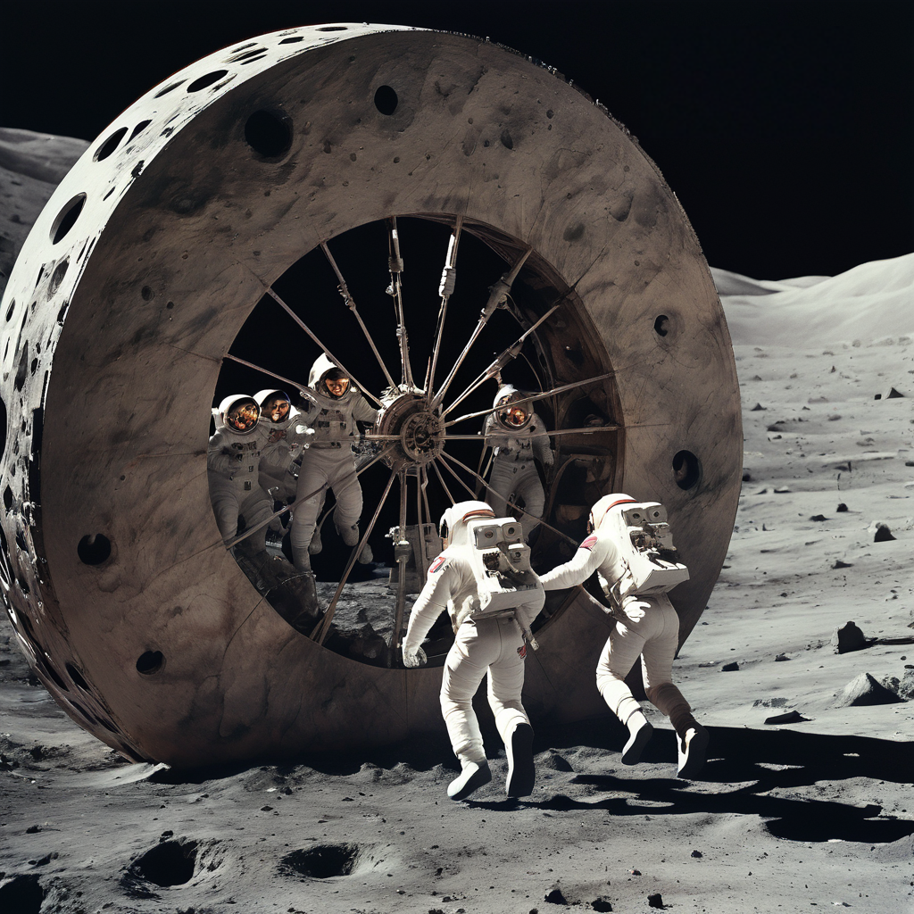 Ілюстрація "Колеса Смерті" на Місяці