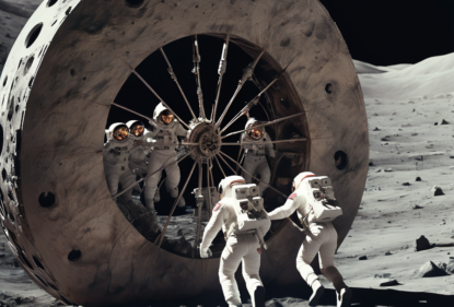Иллюстрация "Колеса Смерти" на Луне