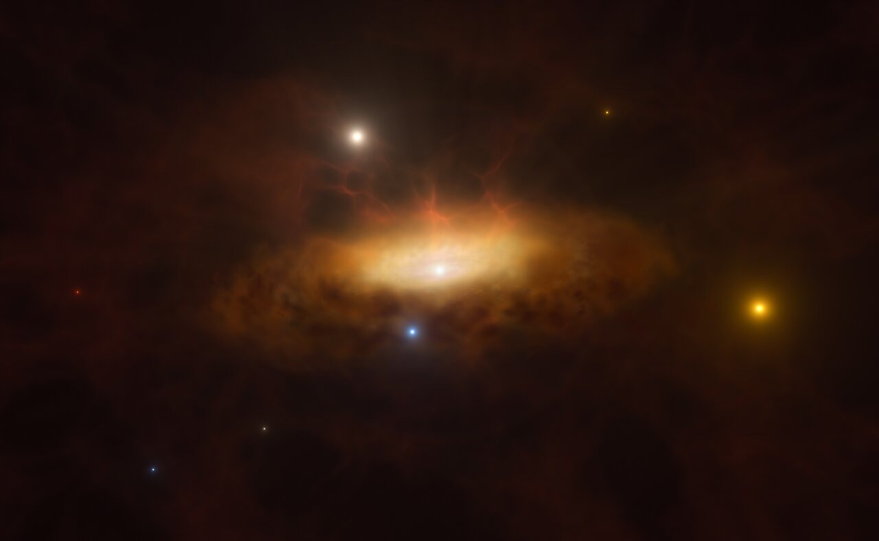 «Голод» надмасивної чорної діри помітили з відстані 300 млн світлових років