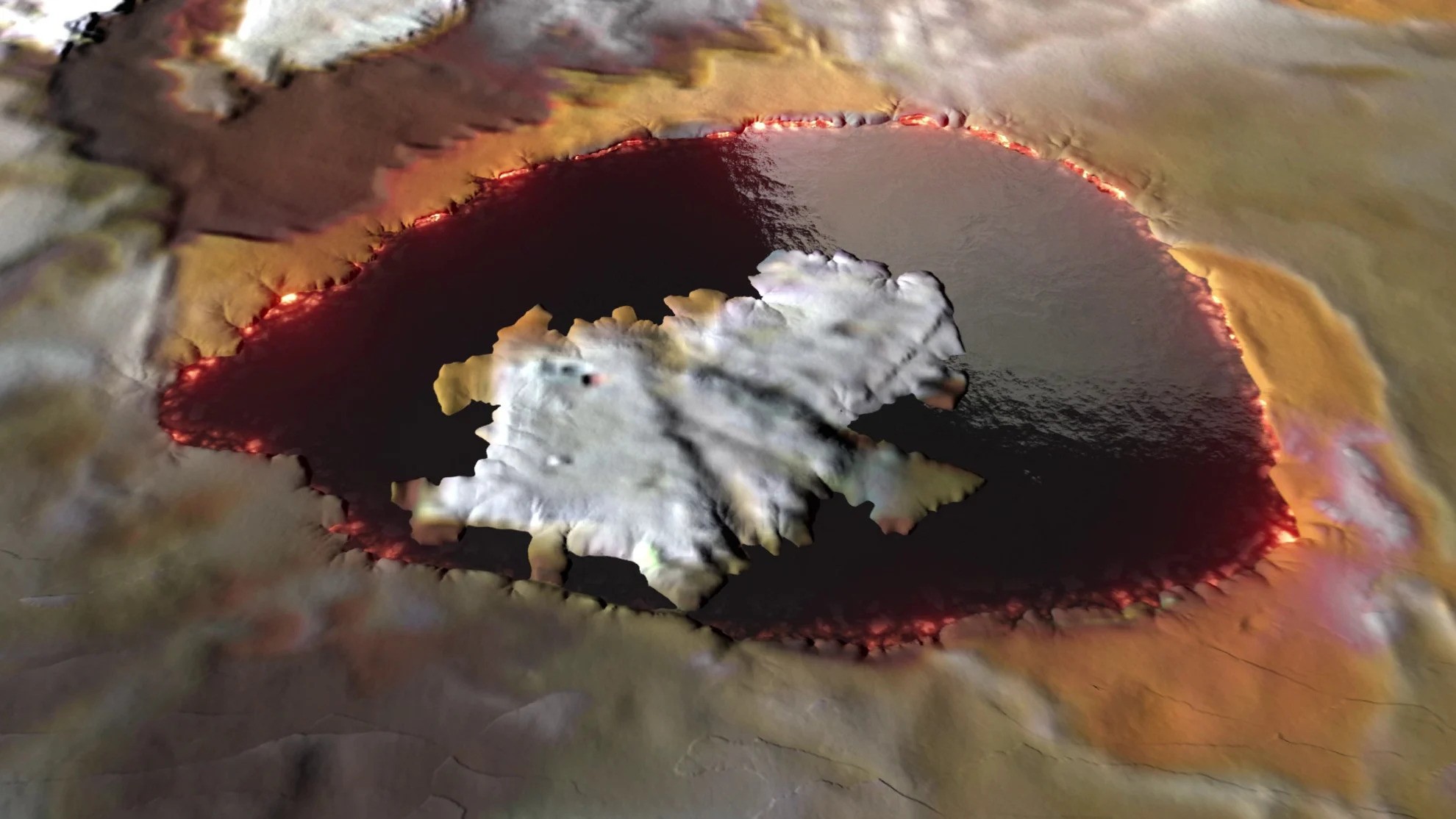 What are lava lakes looks on Io