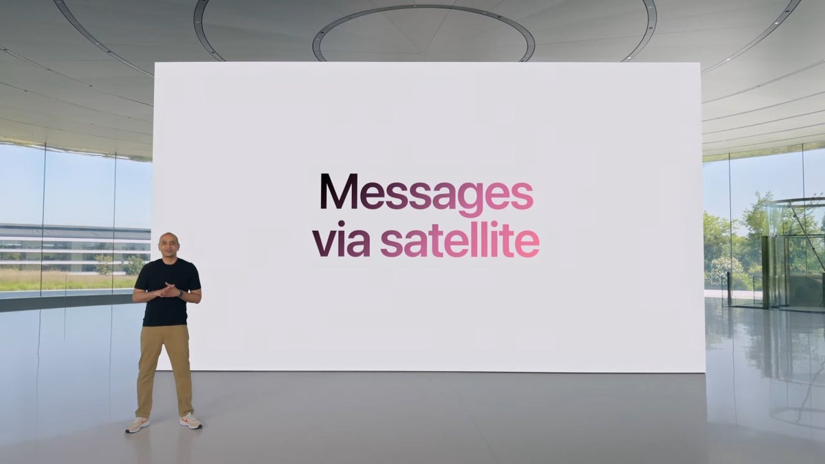 Messages via Satellite