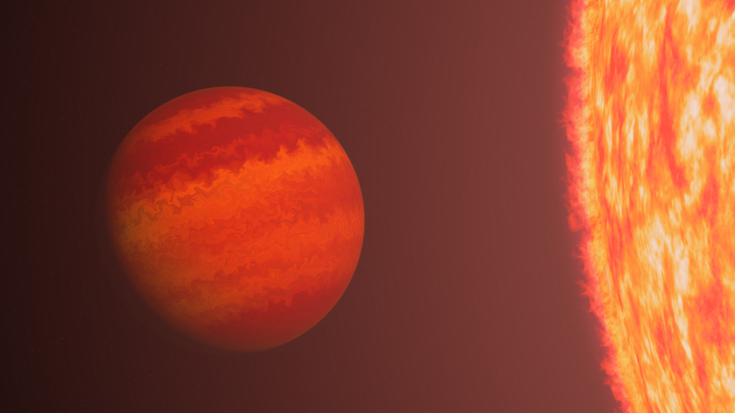 A surprising exoplanet survives the rays of a star