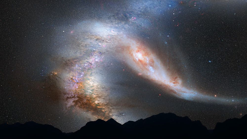Зіткнення Чумацького Шляху з іншою галактикою