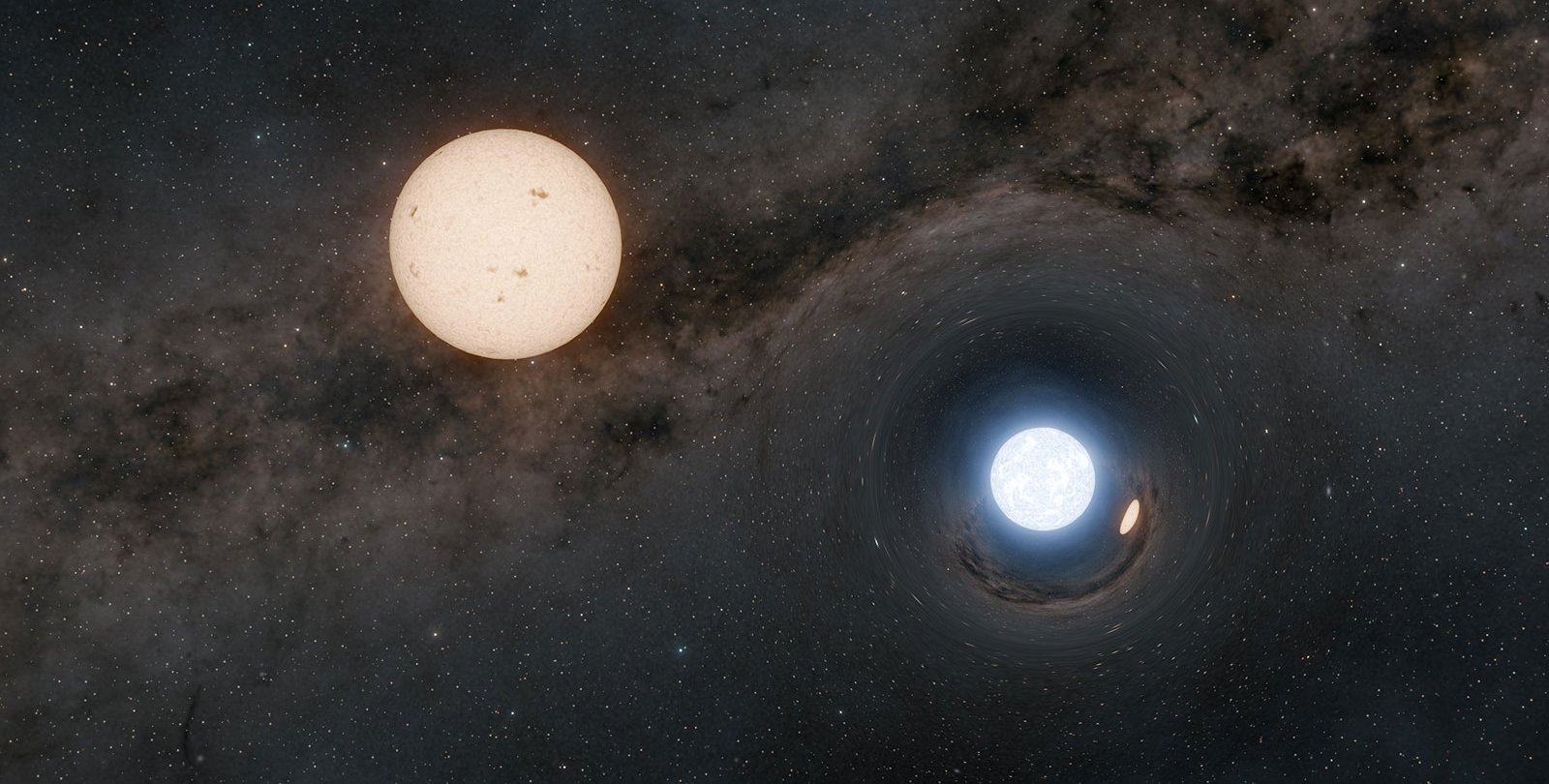 Ученые нашли нейтронные звезды на орбитах подобных Солнцу светил