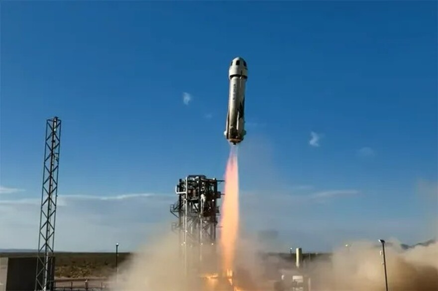 Запуск ракеты Blue Origin