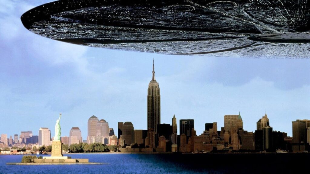 Інопланетний корабель над Нью-Йорком
