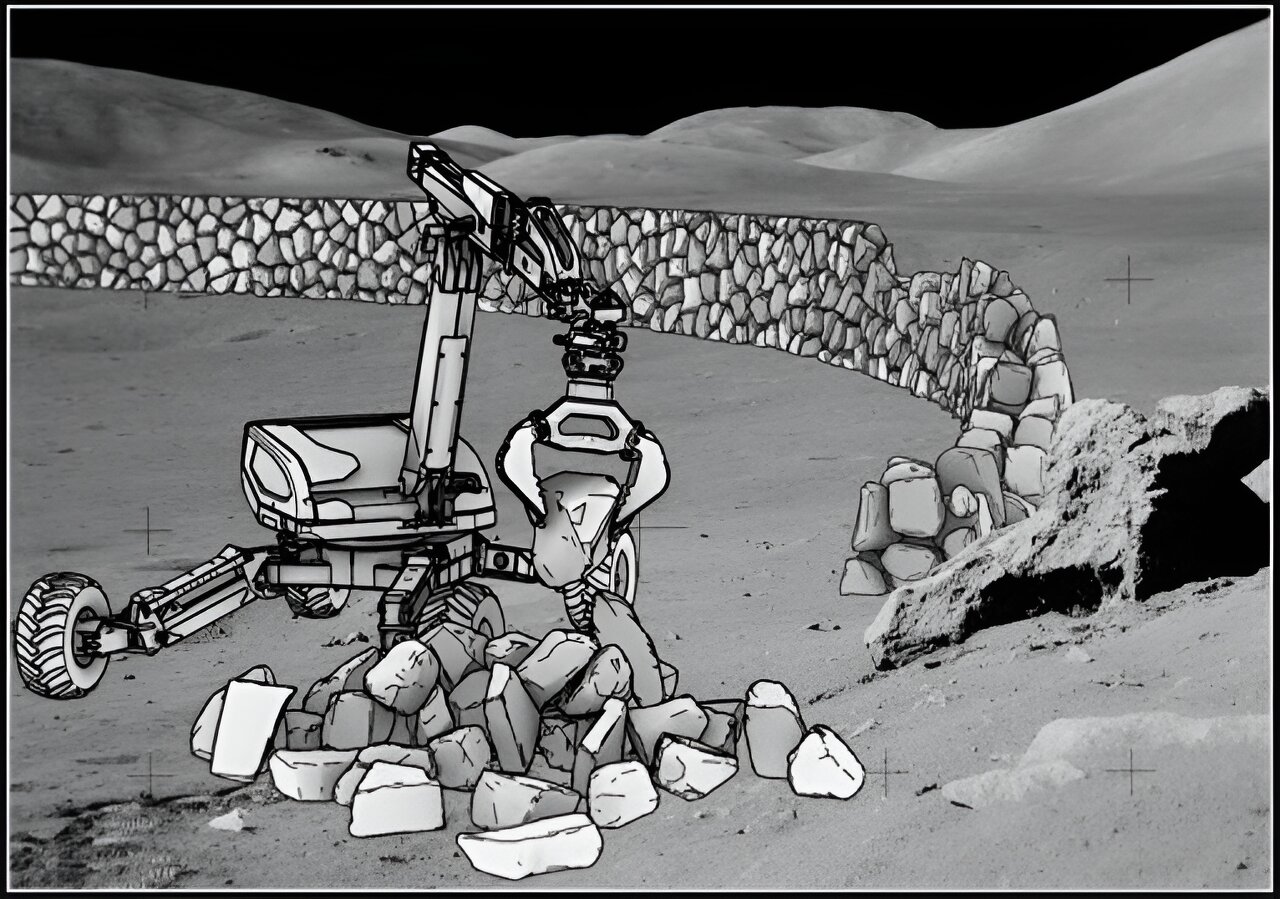 Lunar base could be protected from debris by a rock wall