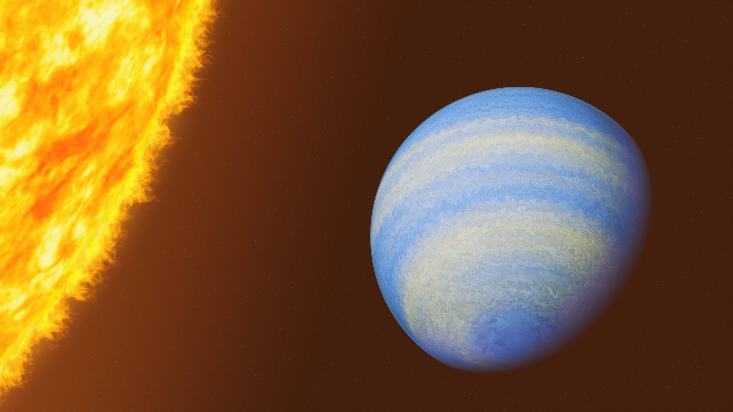 Neighbouring exoplanet stinks of rotten eggs