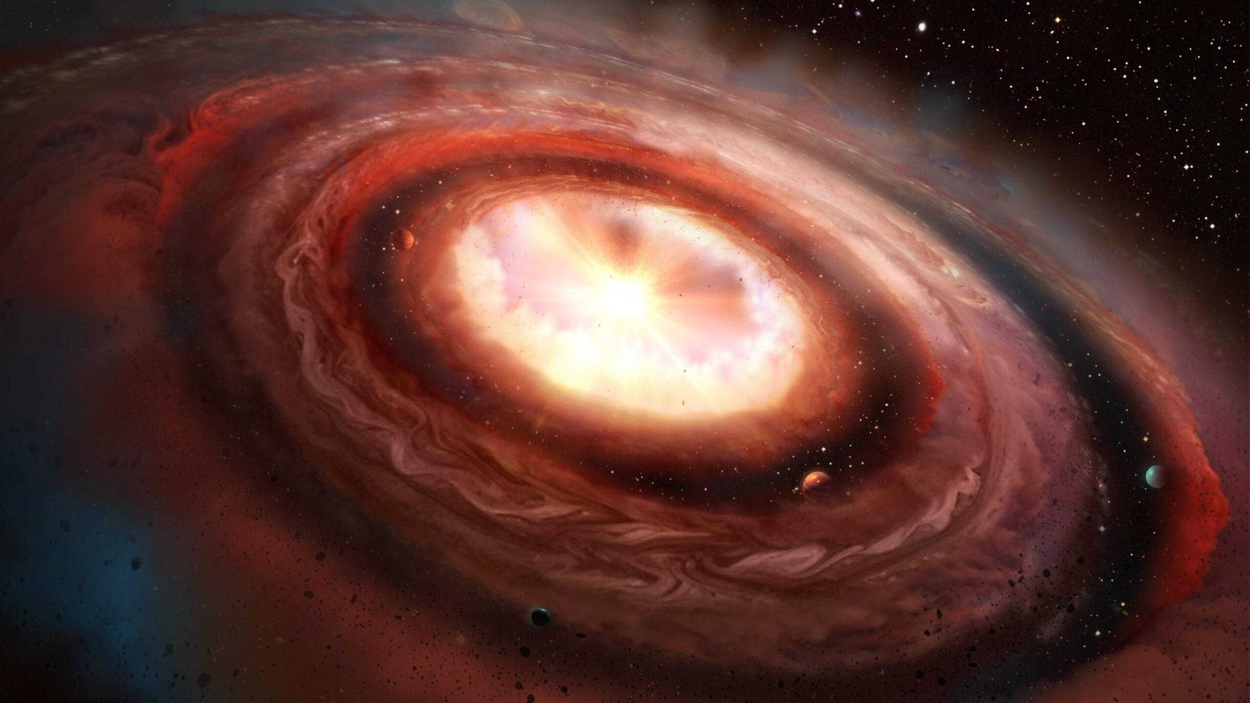 Protoplanetary disks can quickly give birth to many gas giants