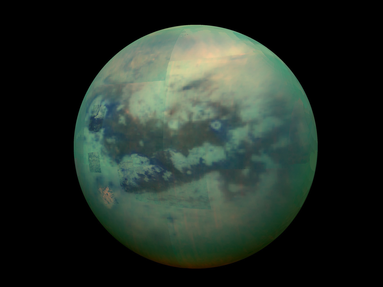 Titan has a 10 km thick methane crust