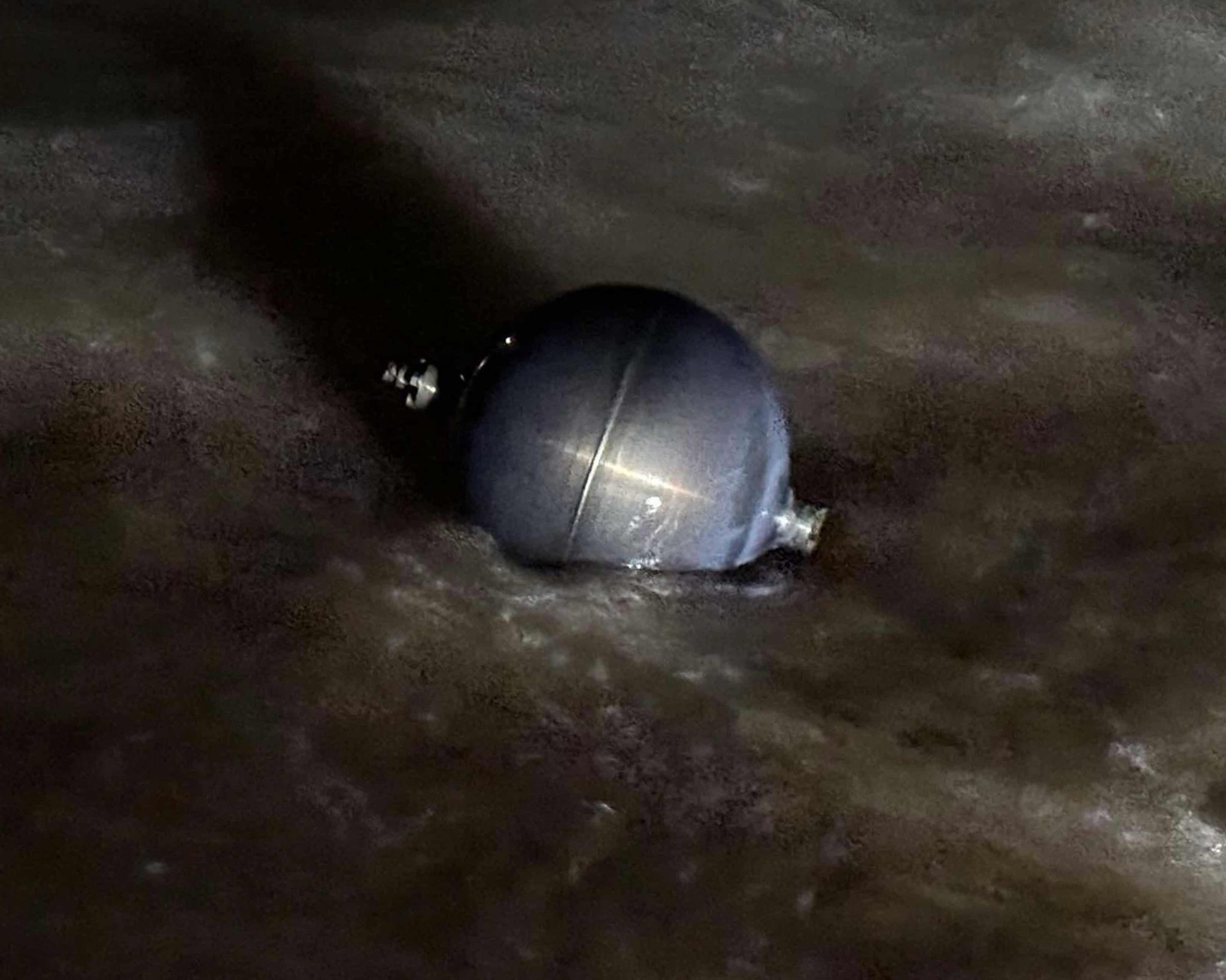 Six mysterious silver spheres were found on the coast