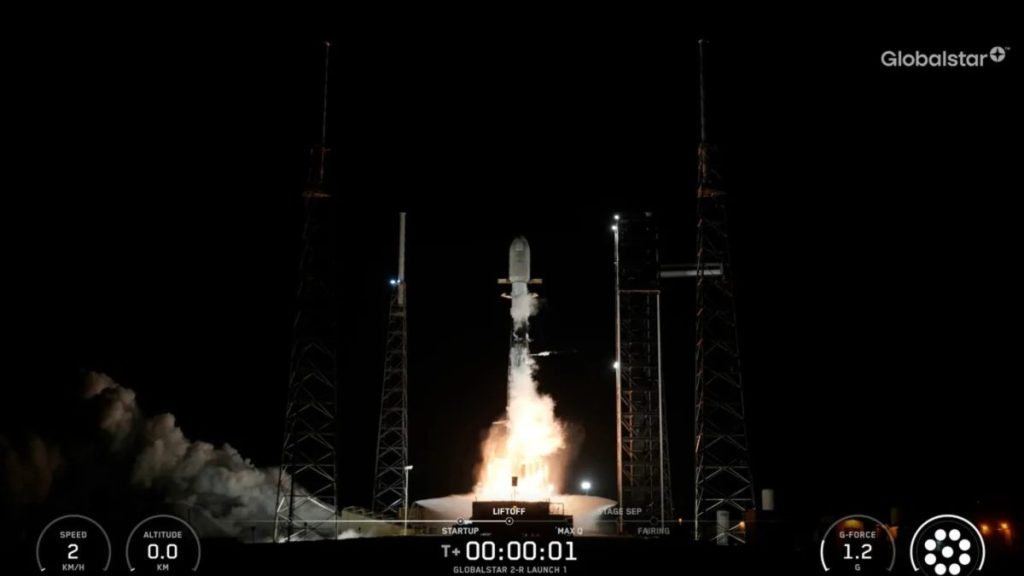 Falcon 9 стартує з вісьмома супутниками Globalstar