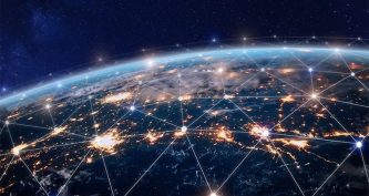 Супутникова мережа над Землею