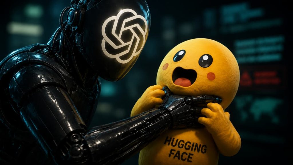 Ілюстрація, присвячена платформі Hugging Face