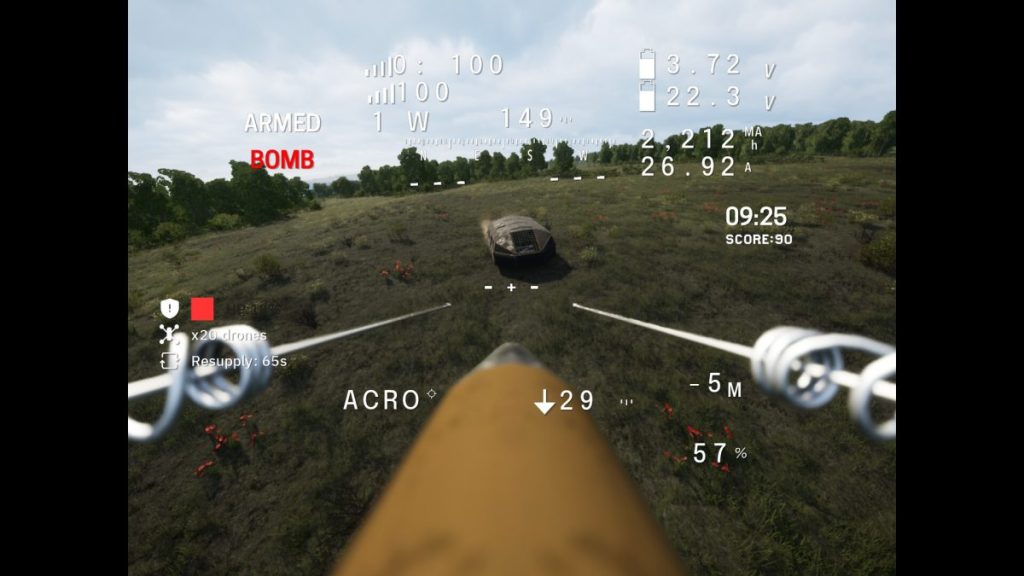 Скріншот з гри Ukrainian Fight Drone Simulator (UFDS) 