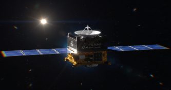 Художнє зображення апарата Fermi Explorer