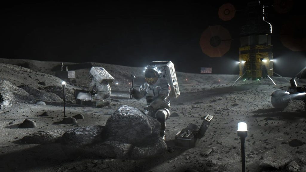 Астронавти Artemis працюють на поверхні Місяця