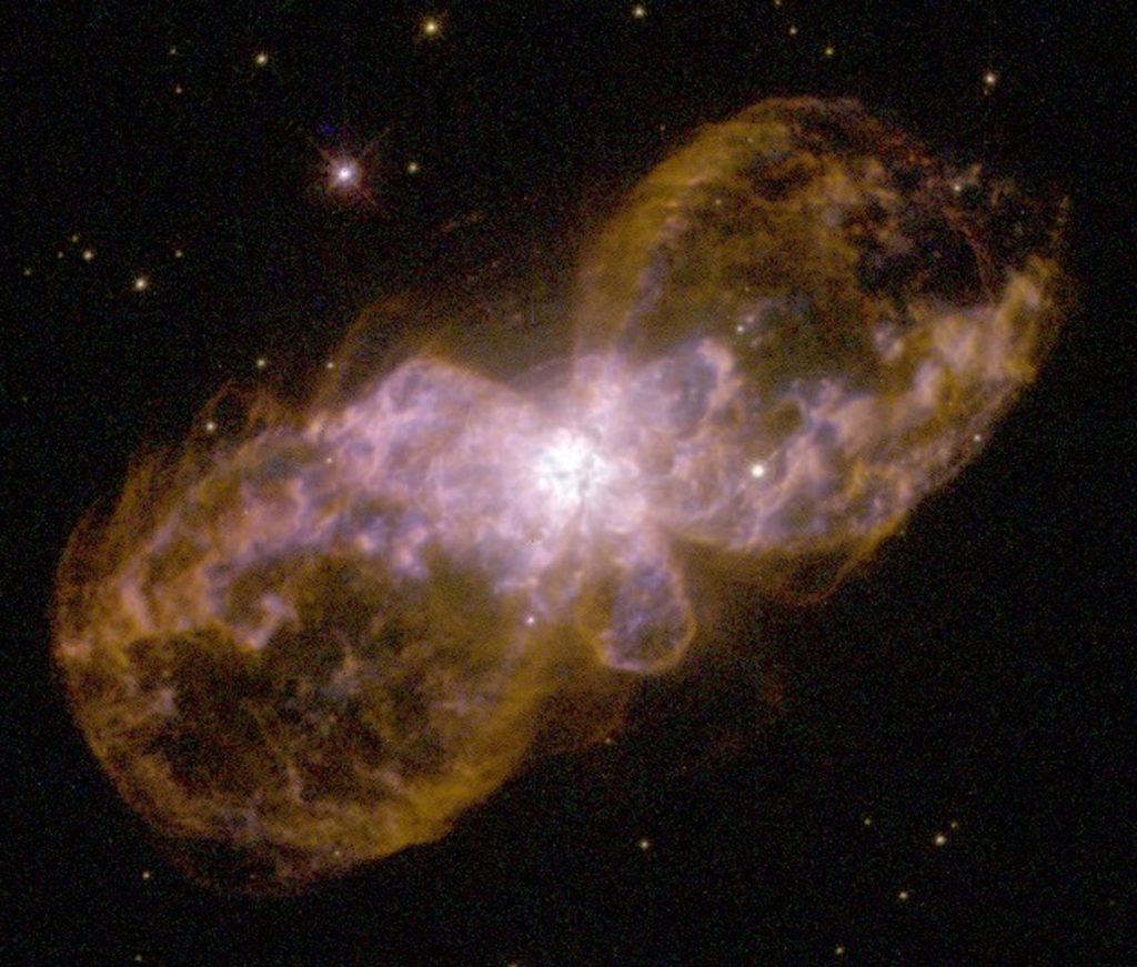 Біполярна планетарна туманність Hubble 5 у сузір'ї Стрільця